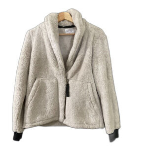 REI Cooperative Sherpa Jacket Womens size Small Zip Front Shawl Collar Pockets